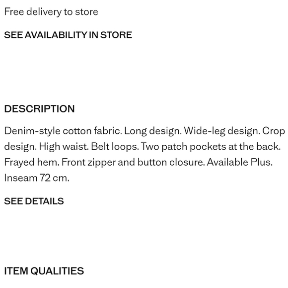 🍷 Mango High Rise culotte jeans - Picture 4 of 10